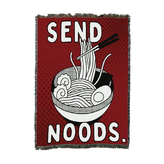 Pure Country Weavers Send Noods Tapestry Throw Blanket Woven from Cotton - Made in The USA (54x62)
