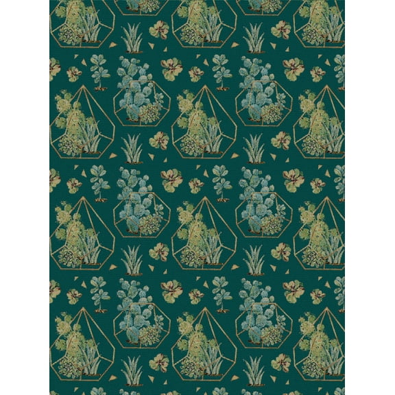 Pure Country Weavers Succulent Pattern Large Tapestry Throw Woven from Cotton - Made in The USA (72x54)