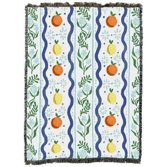 Pure Country Weavers Summer Aesthetic XL Tapestry Throw Woven from Cotton - Made in The USA (82x62)