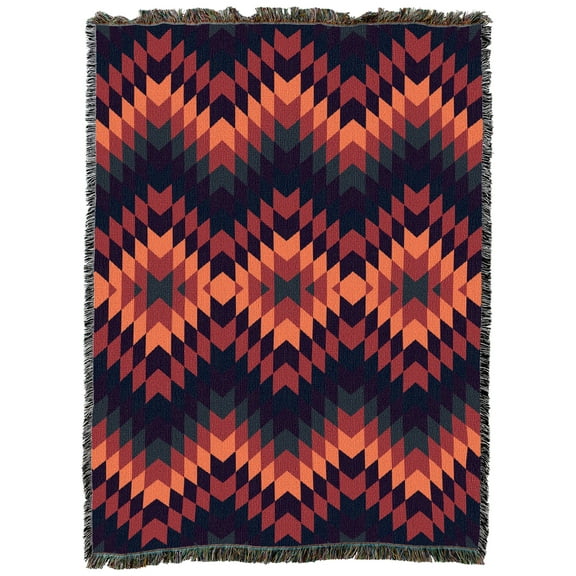 Pure Country Weavers Sunset Desert Western Large Tapestry Throw Woven from Cotton - Made in The USA (72x54)