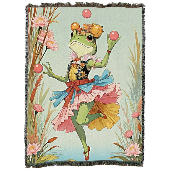 Pure Country Weavers The Juggler Tapestry Throw Blanket Woven from Cotton - Made in The USA (54x72)