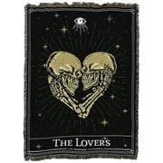 Pure Country Weavers The Lovers Blanket Tapestry Throw Woven from Cotton - Made in The USA (72x54)