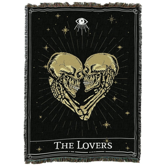 Pure Country Weavers The Lovers Blanket Tapestry Throw Woven from Cotton - Made in The USA (72x54)
