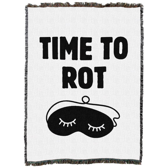 Pure Country Weavers Time To Rot I Tapestry Throw Blanket Woven from Cotton - Made in The USA (54x72)
