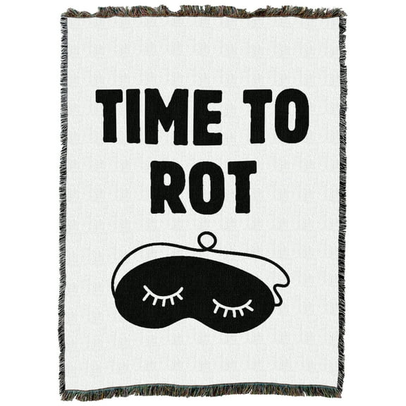 Pure Country Weavers Time To Rot I Tapestry Throw Blanket Woven from Cotton - Made in The USA (62x82)