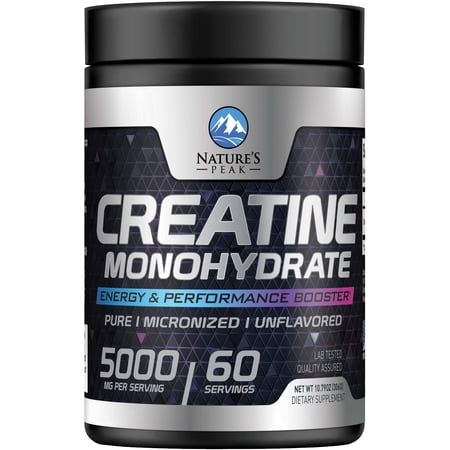 Creatine Monohydrate 5000mg Per Serving - Pure Micronized Creatine Powder Supplement for Men & Women Unflavored - Creatine Nutritional Supports Muscle Growth & Strength, Gluten-Free - 60 Servings
