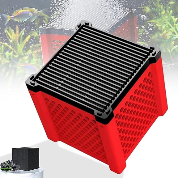 Pure Cube Water Trough Filter 2.0, Aquarium Water Trough Purifier Cube for Horse, Livestock, Fish Tanks & Ponds