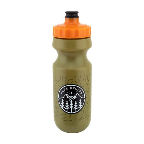 Pure Cycles Bottle 600cc MTN-Icon Olive with Pressure Valve