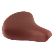 Pure Cycles City Comfy Saddle - Brown Steel Rails PVC Cover Unisex