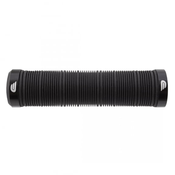 Pure Cycles Grippin Out Locking Grip Set Dual Lock on Black 130mm