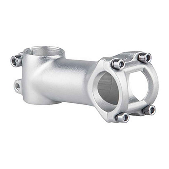 Pure Cycles Threadless Stem Road 90mm 25.4mm 1-1/8 in 7 Deg Silver Aluminum