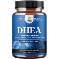 DHEA Supplement for Women & Men - Pure DHEA 100mg for Hormone Balance, Improves Mood Stability, Brain Function, Immune System, Energy & Fertility - Dehydroepiandrosterone Capsules for Adults - 60 Ct