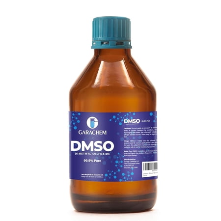 Pure DMSO in a Glass Bottle, Pure Liquid Dimethyl Sulfoxide 8 OZ, Non-Diluted, Low Odor