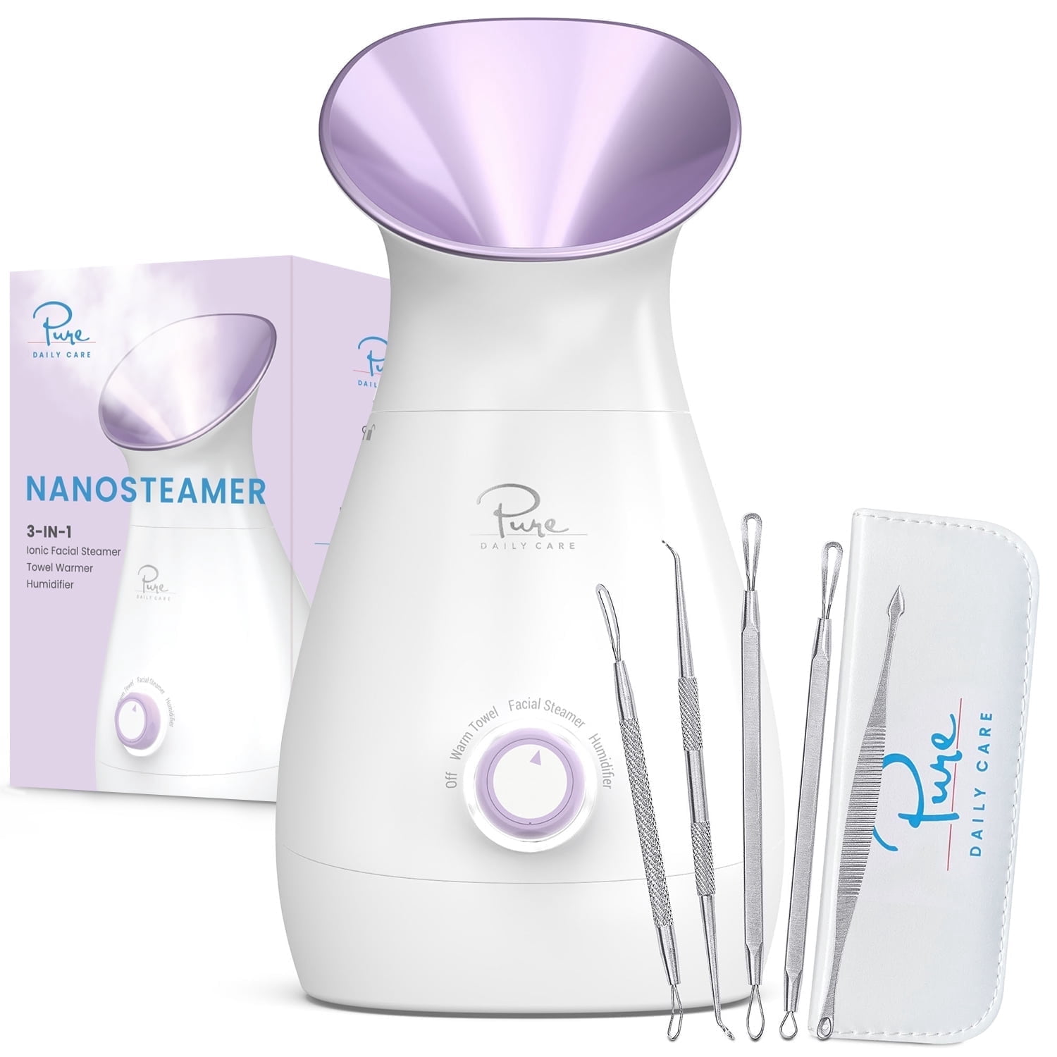 Pure Daily Care Nano Steamer 3-in-1 Ionic Facial, Humidifier