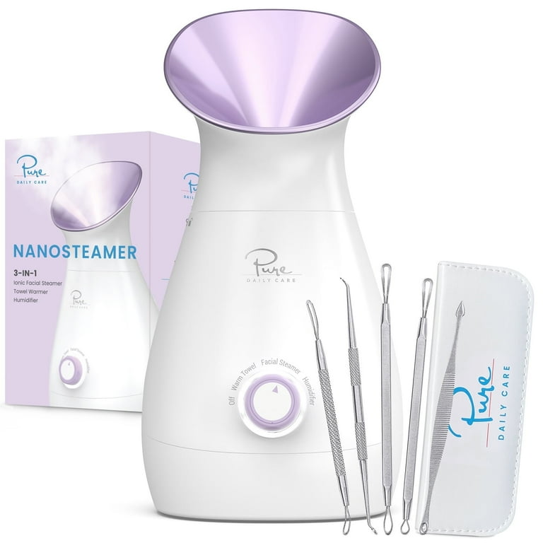 Free Shipping! Pure Daily Care Nano Steamer 3-in-1 Ionic Facial