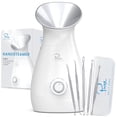 thumbnail image 1 of Pure Daily Care Nano Steamer 3-in-1 Ionic Facial Nano Facial Mister 5-Piece Stainless Steel Skin Kit (Silver), 1 of 6