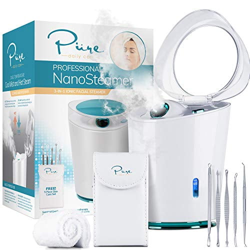 Pure Daily Care NanoSteamer Pro Ionic Facial Steamer & 5pc Skin Care