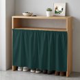 thumbnail image 1 of Pure Dark Green Cabinet Curtain 35"Wx35"L, Dustproof Under Sink Skirt with Self Adhesive Tape, Simple Solid Color Cabinet Curtain Cover for Kitchen Sink, Bathroom Vanity, Laundry Room, 1 of 9