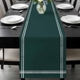 thumbnail image 1 of Pure Dark Green Table Runner 72 Inches Long, Simple Solid Color Kitchen Coffee Dining Table Decoration for Home Party Birthday Wedding Home Decor 14x72 Inches, 1 of 8