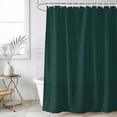 thumbnail image 1 of Pure Dark Green Waterproof Fabric Shower Curtain, Simple Solid Color Waterproof Fabric Shower Curtain for Bathroom Curtains Bathtubs Hotel Washable Shower Curtains with 12 Hooks Small 36x78in, 1 of 8