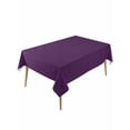 thumbnail image 1 of Pure Dark Purple Table Cloth, Simple Solid Color Waterproof Tablecloth for Rectangle Tables, Reusable Washable Fabric Table Cover for Restaurant Kitchen Dining Tables 60"x120", 1 of 6