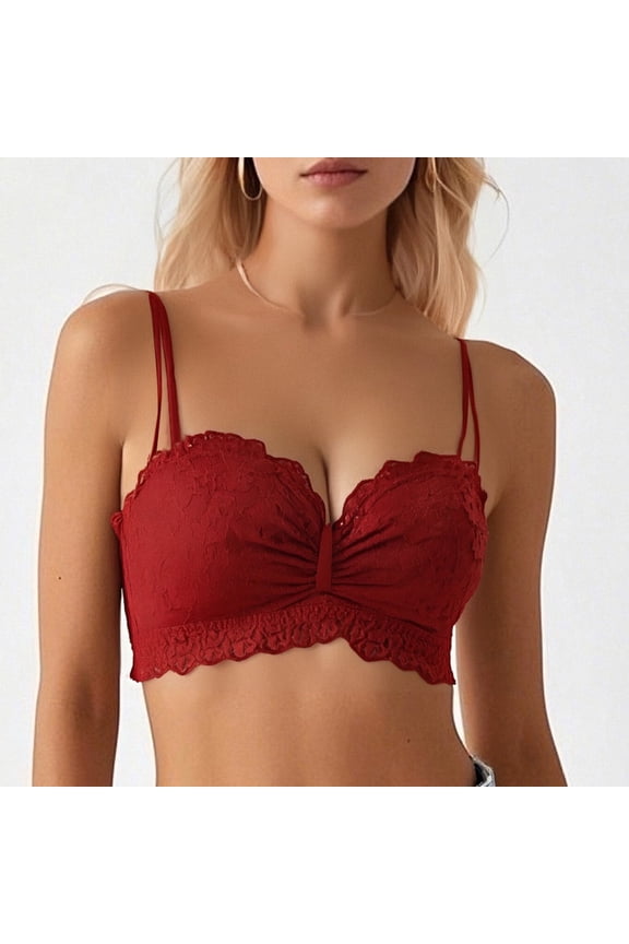 Pure Desire Style Girl Underwear Small Chest Push Up To Sagging Side Tube Top Style Detachable Strapless Bra Sports Bras Pack for Women Women Bras Wireless plus Size Sports Bras for Women Workout