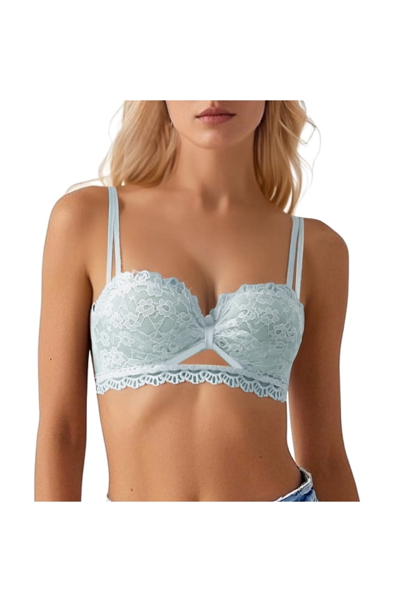 Pure Desire Style Girl Underwear Small Chest Push Up To Sagging Side Tube Top Style Detachable Strapless Bra