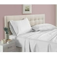 thumbnail image 1 of Pure Dreams Sheet Set 5 Piece - 400 Thread Count - 15" Deep Pocket - 100% Egyptian Cotton - Cool and Breathable - White Stripe, Queen Size, 1 of 8