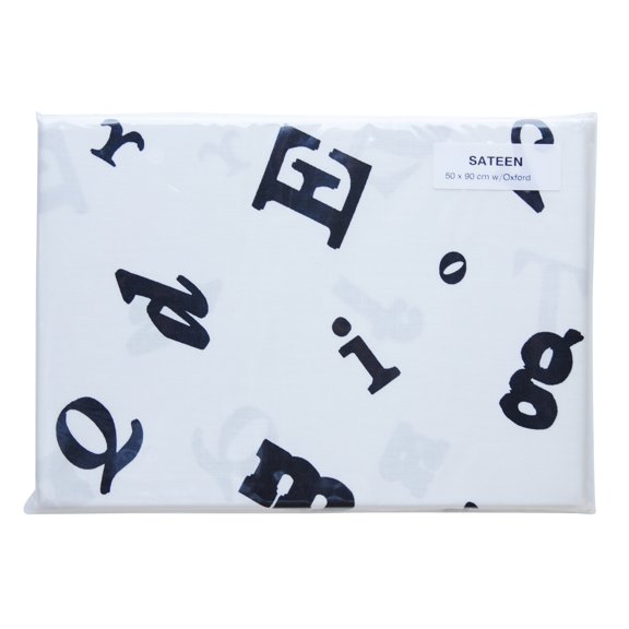 Pure Easy Care Cotton Alphabet Pillow Case - Queen