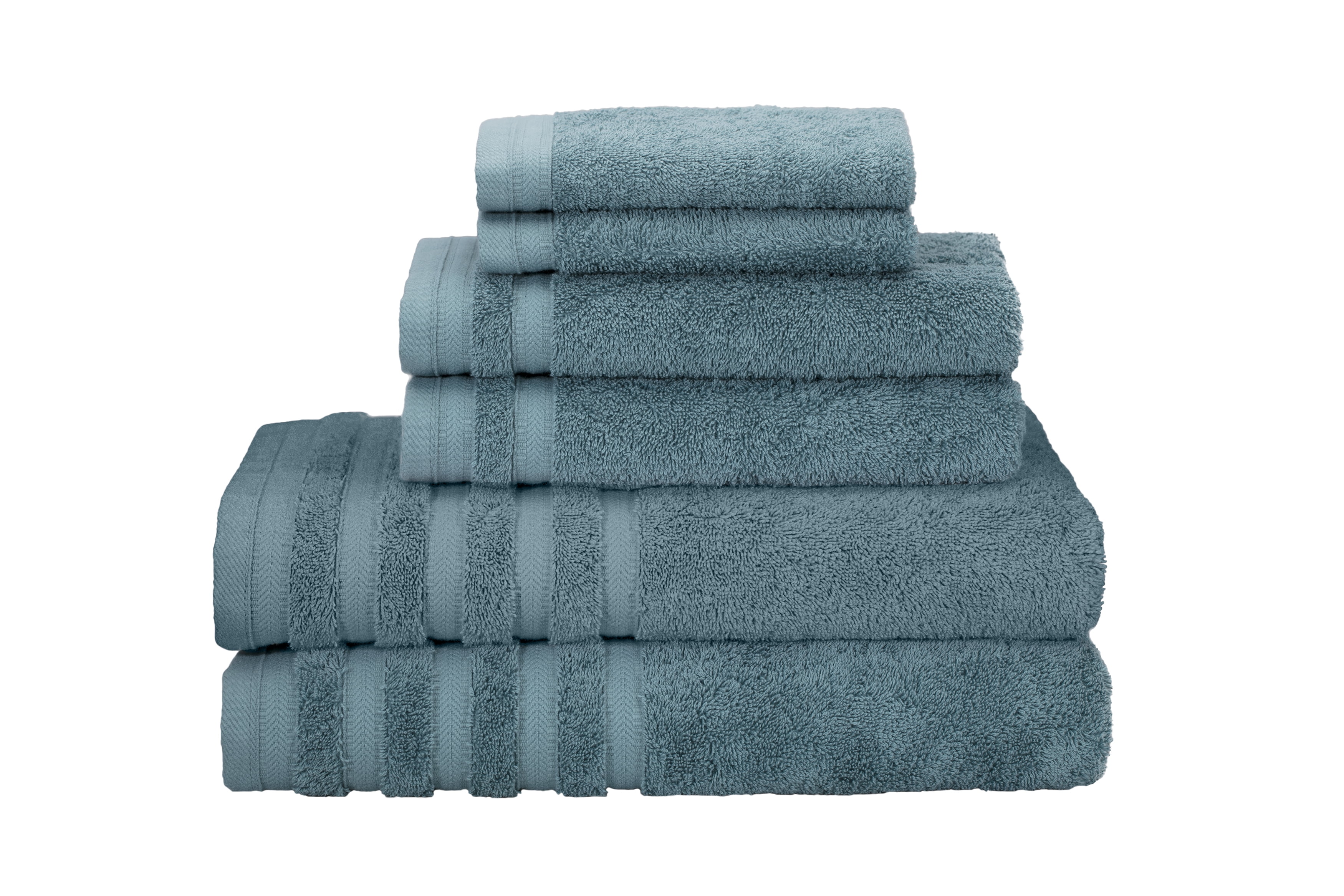 Pure Elegance 100 Percent Turkish Cotton 6 Piece Luxury Towel Set Walmart