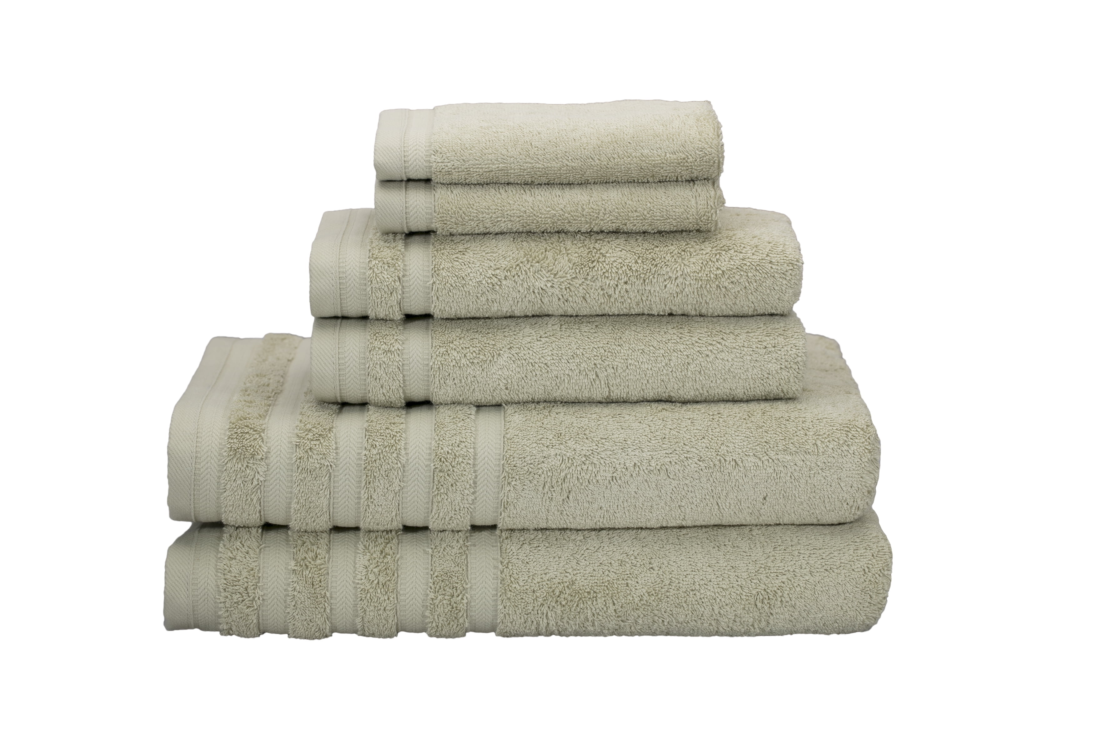 Salem 6 Piece 100% Turkish Combed Cotton Luxury Bath Towel Set-10