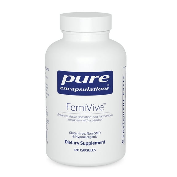 Pure Encapsulation FemiVive - Enhances Desire , Sensation, and Harmonious Interaction with a Partner - 120 Capsules