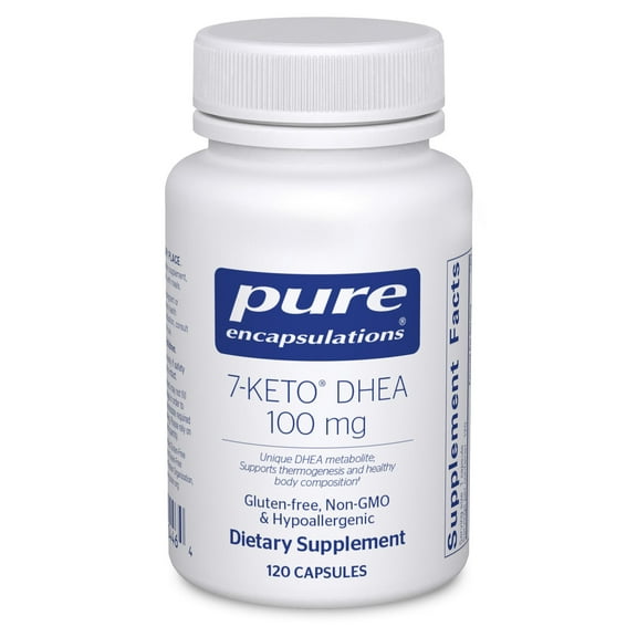 Pure Encapsulations 7-KETO DHEA 100 mg | Unique DHEA Metabolite Supplement to Support Thermogenesis and Healthy Body Composition* | 120 Capsules