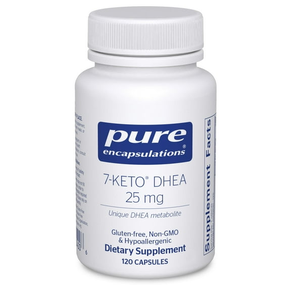Pure Encapsulations 7-KETO DHEA 25 mg | Unique DHEA Metabolite Supplement to Support Thermogenesis* | 120 Capsules