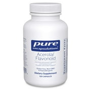 Pure Encapsulations Acerola/Flavonoid | Corn-Free, Plant-Based Vitamin C and Bioflavonoid | 120 Capsules*