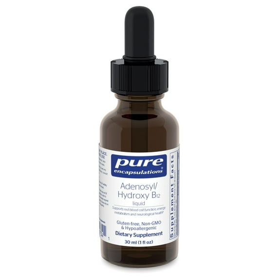 Pure Encapsulations Adenosyl/Hydroxy B12 Liquid | Vitamin B12 to Support Nerve and Mitochondrial Health* | 1 fl. oz.