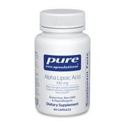 Pure Encapsulations Alpha Lipoic Acid 100 mg | ALA Supplement for Liver Support, Antioxidants, Nerve and Cardiovascular Health, Free Radicals, and Carbohydrate Support* | 60 Capsules
