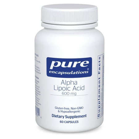 Pure Encapsulations Alpha Lipoic Acid 600 mg - ALA Supplement for Liver Support*, Antioxidants, Nerve Health, Cardiovascular Health & Carbohydrate Support* - Premium Alpha Lipoic Acid - 60 Capsules