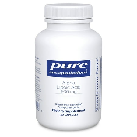 Pure Encapsulations Alpha Lipoic Acid 600 mg - ALA Supplement for Liver Support*, Antioxidants, Nerve Health, Cardiovascular Health & Carbohydrate Support* - Premium Alpha Lipoic Acid - 120 Capsules