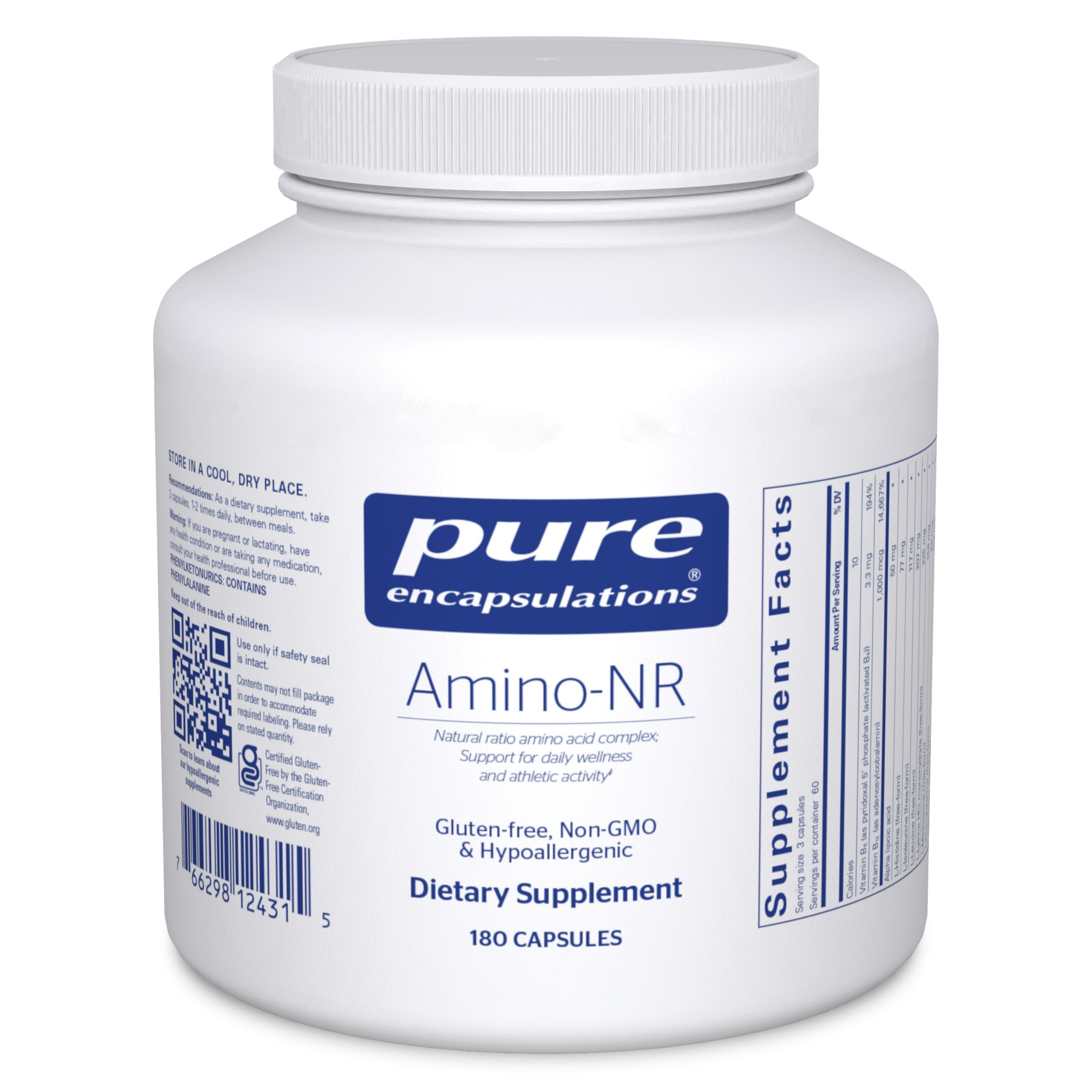 Pure Encapsulations Amino-NR | Natural Ratio Amino Acid Complex Support for Immune Function and Athletic Activity | 180 counts