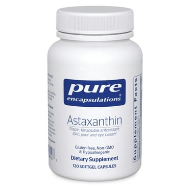 Pure Encapsulations Astaxanthin | Antioxidant Supplement for Joints, Skin and Eye Health, and Free Radicals* | 120 Softgel counts