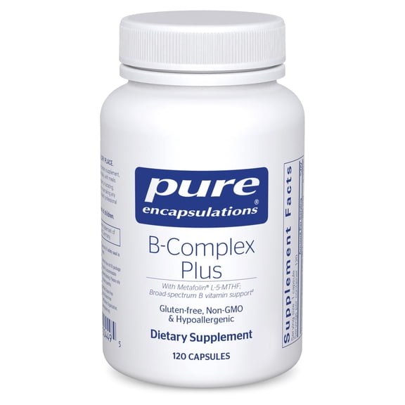 Pure Encapsulations B-Complex Plus with Vitamin B12 & More, 120 Count