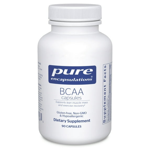 Pure Encapsulations BCAA Capsules | Hypoallergenic Supplement To Support Muscle Function During Exercise* | 90 Capsules