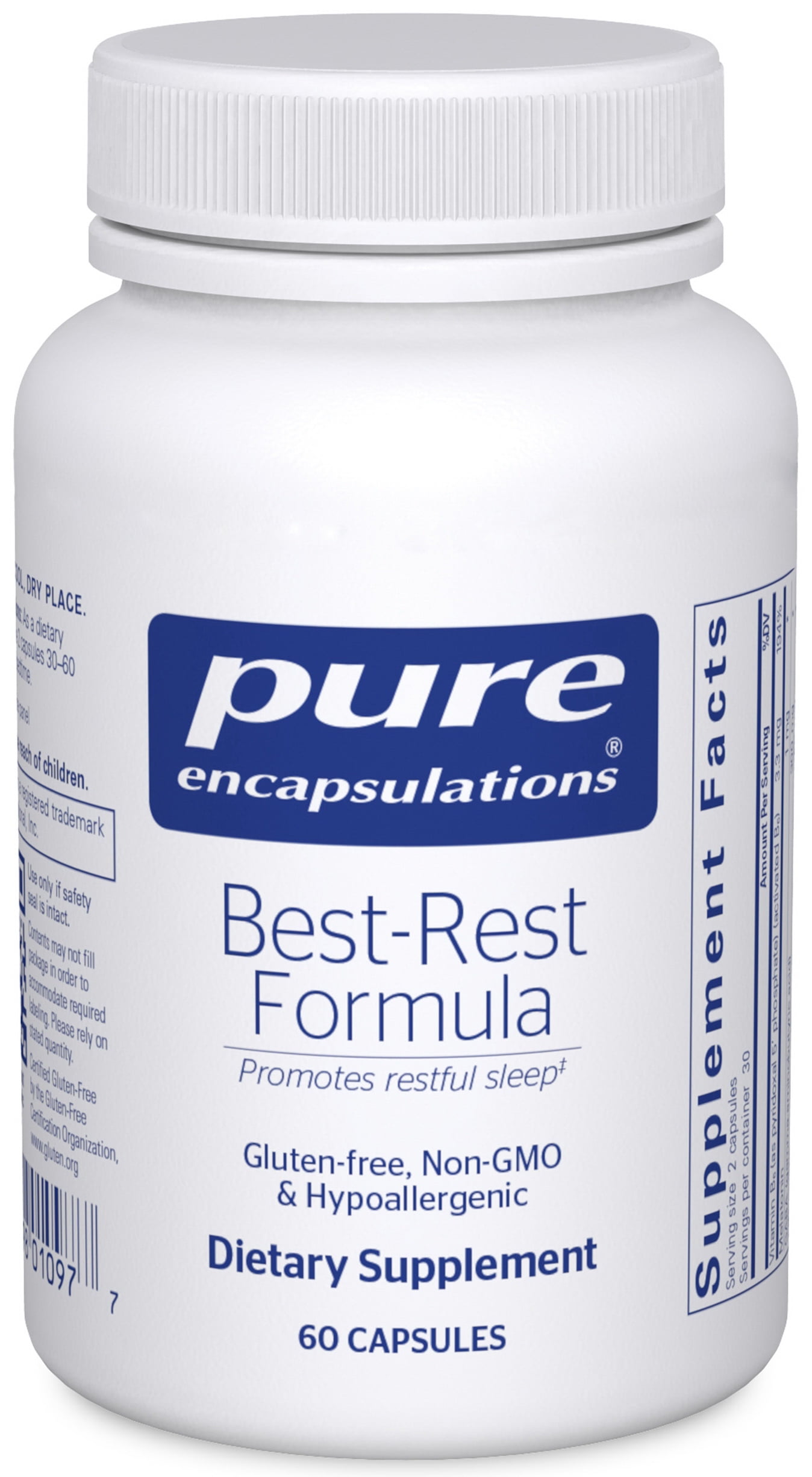 Pure Encapsulations Best-Rest Formula | Supplement to Support the Onset of Sleep and Sleep Quality | 60 counts