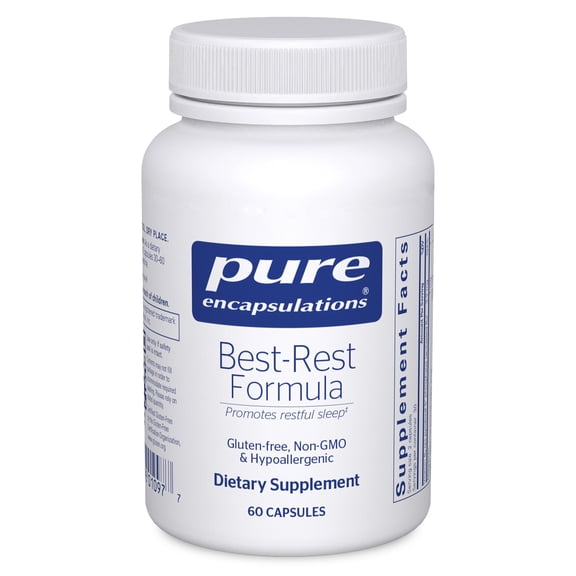 Pure Encapsulations Best-Rest Formula - Supports Restful Sleep - For Relaxation - Restful Sleep Supplement - Non-GMO & Vegan - 60 Capsules
