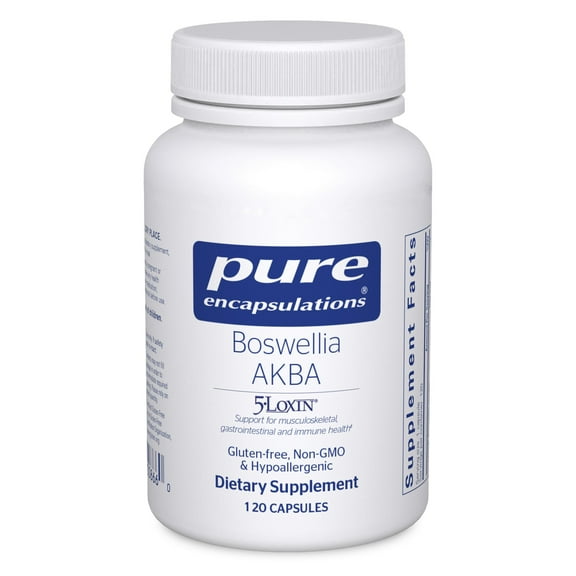 Pure Encapsulations Boswellia AKBA - Supports Joint Health, Colon, Immune System, Gastrointestinal Tract & Cell Health* - With 5-LOXIN Boswellia Extract - Vegan & Non-GMO - 120 Capsules