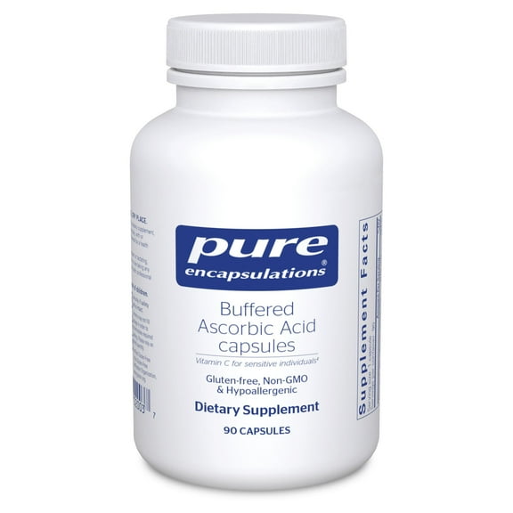 Pure Encapsulations Buffered Ascorbic Acid counts | Vitamin C for Sensitive Individuals* | 90 counts