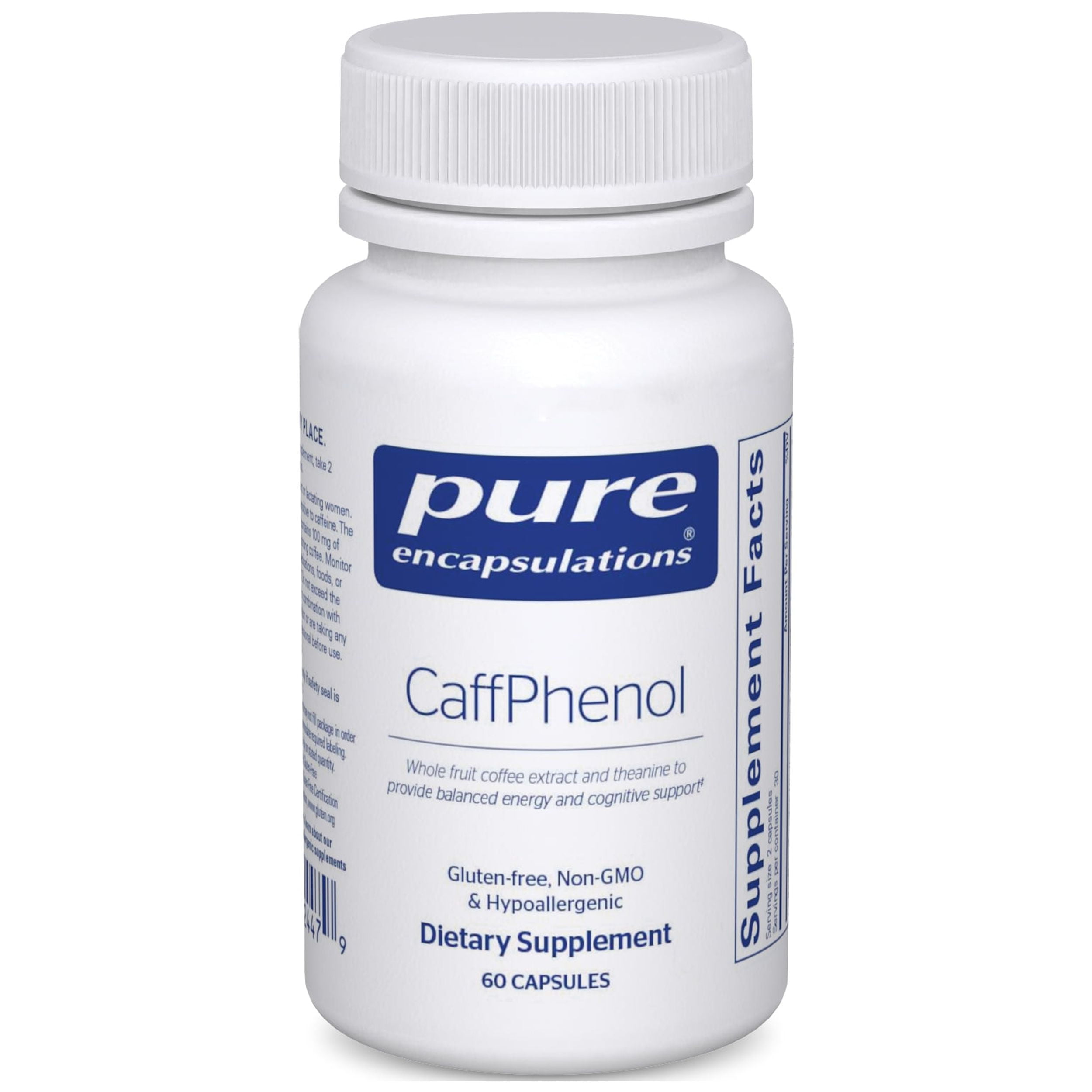 Pure Encapsulations CaffPhenol Whole Fruit Coffeeberry Extract and Theanine to Provide