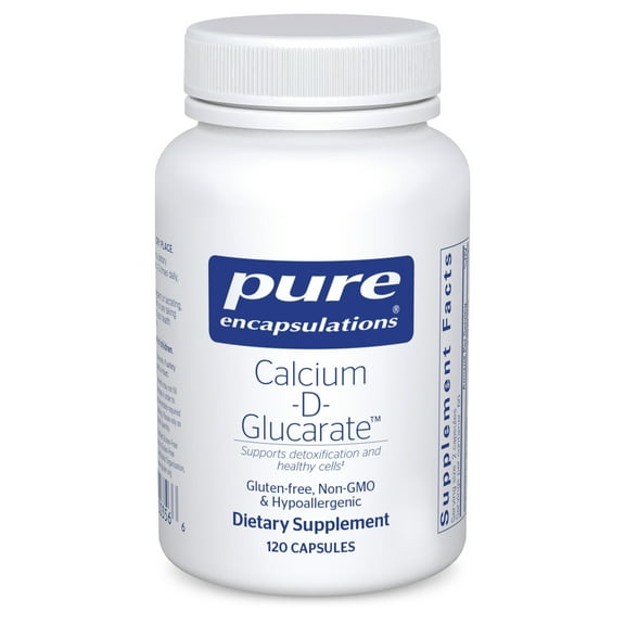 Pure Encapsulations Calcium-D-Glucarate | Supplement to Support Cellular Health in the Liver, Lungs, Breast, and Colon* | 120 Capsules