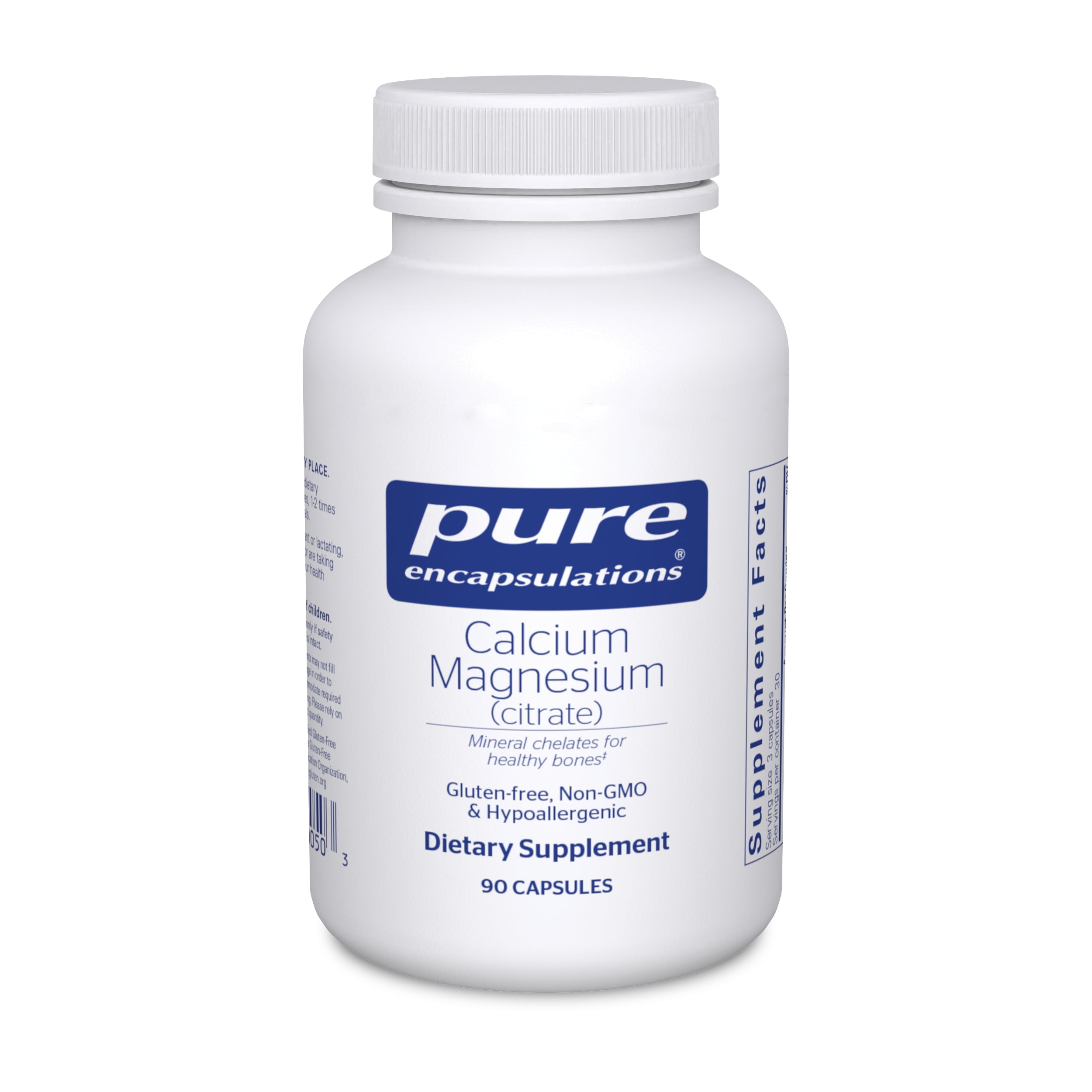 Pure Encapsulations Calcium Magnesium (Citrate) Supplement for Bone